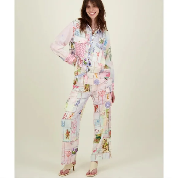 🌴Me369 Linen Blend Cargo Pants NWOT sz M - Picture 4 of 8